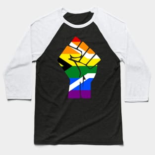 Black Lives Matter Fist LGBT Pride South Africa Baseball T-Shirt